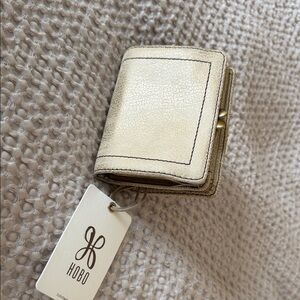 Hobo gold leaf Violet Mini Wallet